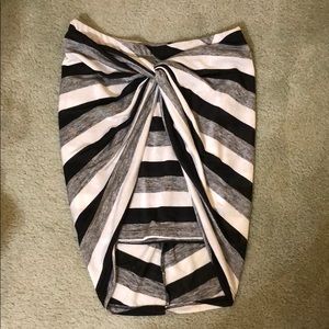 Small brand new striped skirt